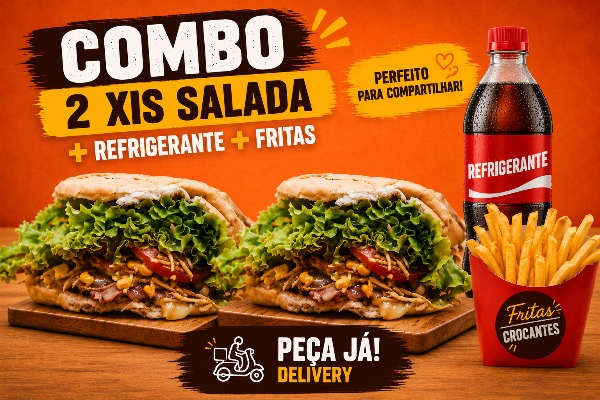 Combo 2 Xis da Casa + Kuat Lata + Fritas